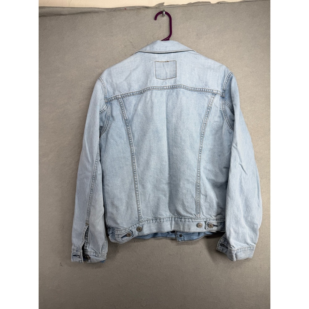 Levis Mens Light Wash Denim Trucker Jacket 72334-0563 Blue‎ Size M - Picture 10 of 11